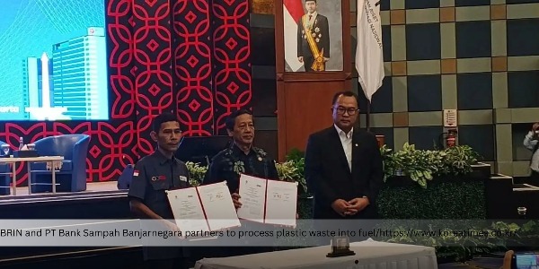 BRIN and PT Bank Sampah Banjarnegara Partners to Process Plastic Waste into Fuel