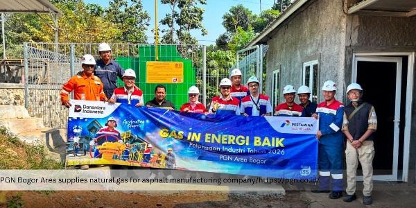 PGN Bogor Area Supplies Natural Gas for PT Varas Ratubadis Prambanan