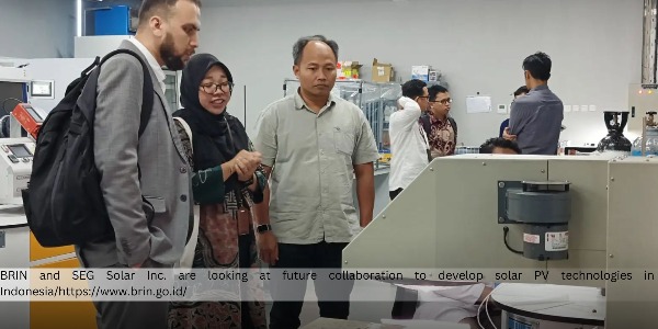 BRIN Explores Solar Panel Technology Research Development with Global Partners