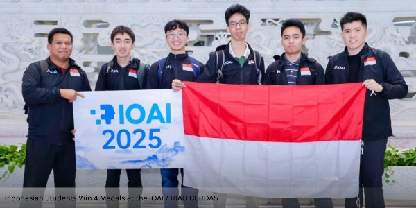 Indonesian Students Win 4 Medals at the IOAI