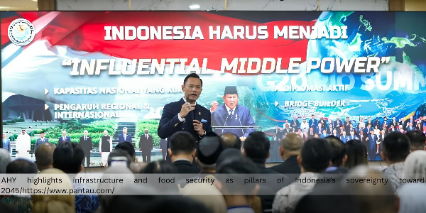 AHY Highlights Infrastructure and Food Security as Foundations of Indonesia’s Sovereignty Toward 2045