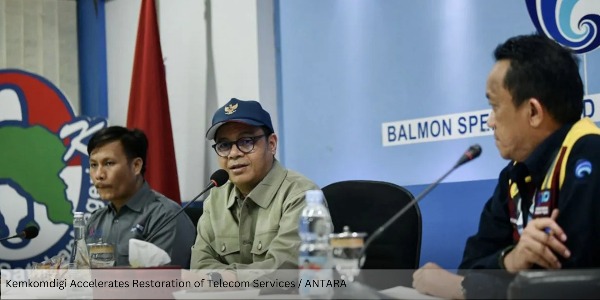 Kemkomdigi Accelerates Restoration of Telecom Services in Sumatra Following Disaster