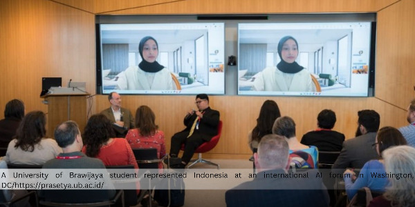 UB Students Represent Indonesia in International AI Forum in Washington DC