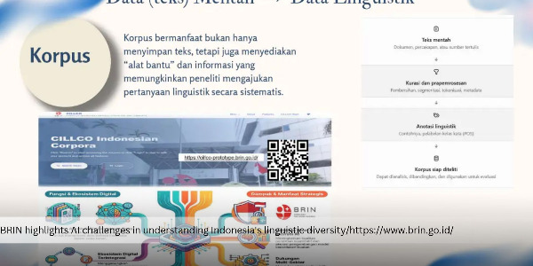 BRIN Highlights AI Challenges in Understanding Indonesia's Linguistic Diversity 