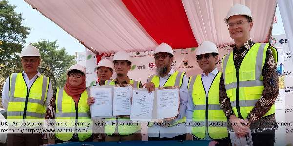 Indonesia and the UK Collaborate on Organic Waste Processing at Hasanuddin University, with Research Findings Set for Implementation in South Sulawesi