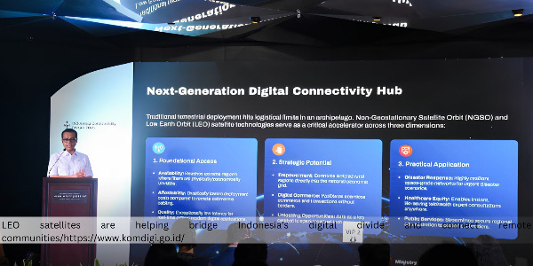 Deputy Minister Nezar Patria: Satellites Provide a Digital Connectivity Solution for Areas Beyond BTS Coverage