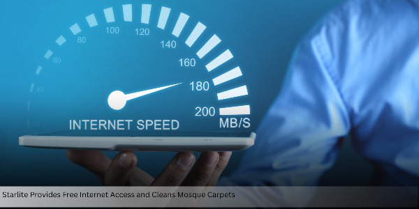Starlite Provides Free Internet Access and Cleans Mosque Carpets to Support Religious Activities