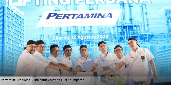 Pertamina Produces Sustainable Aviation Fuel from Used Cooking Oil to Strengthen National Energy Security