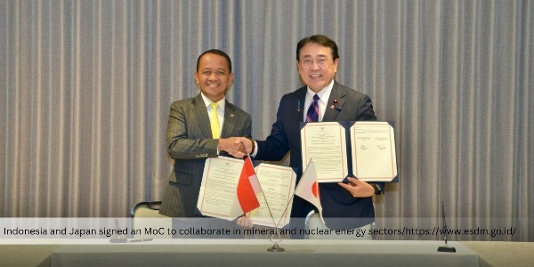 Indonesia and Japan Signed MoC on Critical Mineral and Nuclear Energy