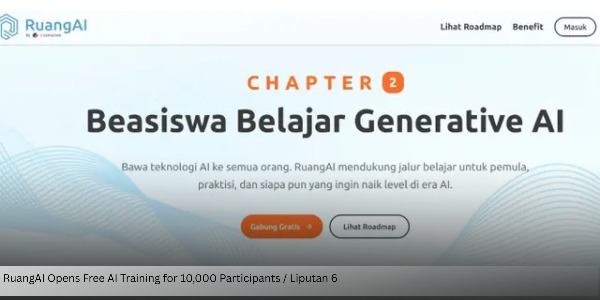 RuangAI Opens Free AI Training for 10,000 Participants Across Indonesia
