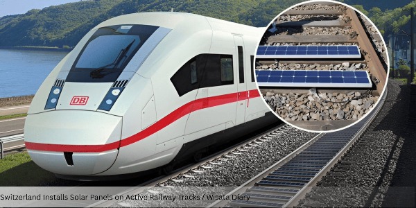 Switzerland Installs Solar Panels on Active Railway Tracks, Becomes First in the World