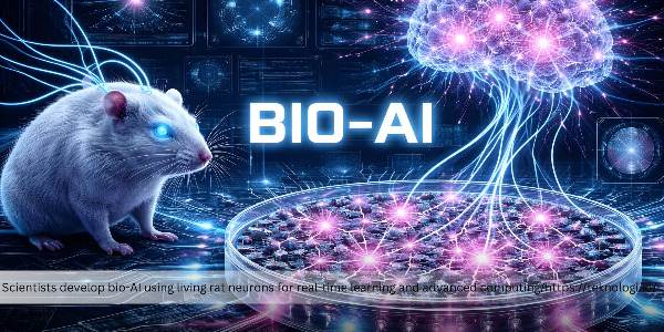 Scientists Create Bio-AI Using Rat Neurons That Can Learn in Real Time