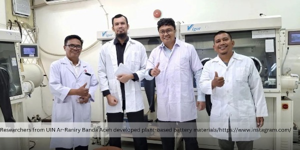 Researchers from UIN Ar-Raniry and USK Banda Aceh Develop Battery Material from Balakacida Plants