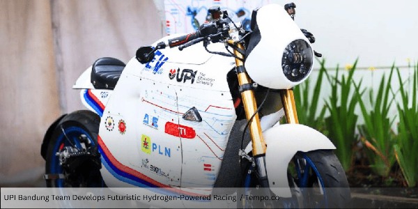 UPI Bandung Team Develops Futuristic Hydrogen-Powered Racing Motorcycle
